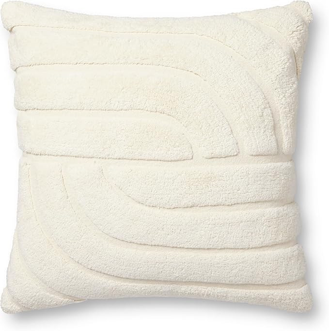 Loloi PLL0110 Ivory 22'' x 22'' Cover w/Down Pillow | Amazon (US)