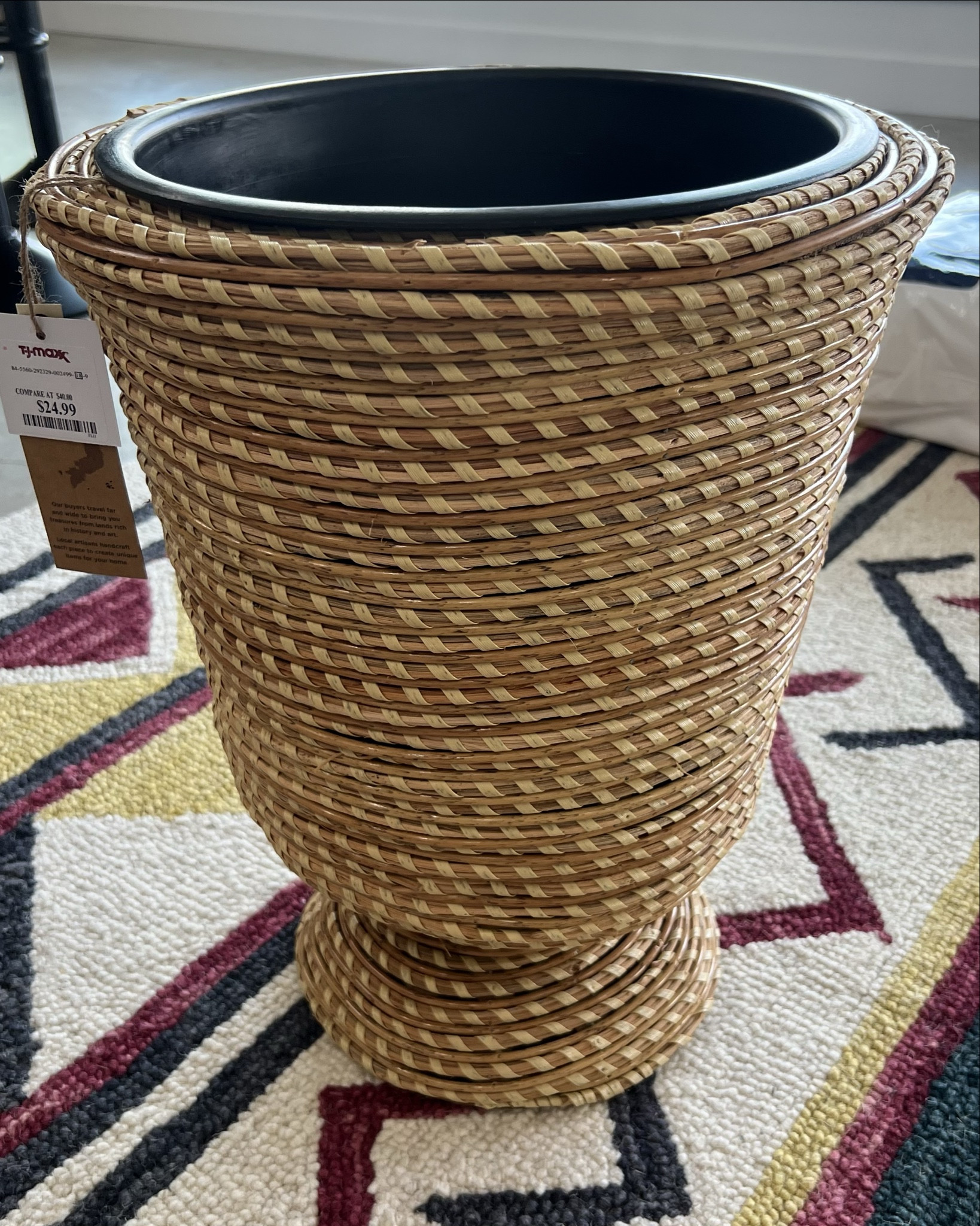 Snagged this cute wicker plant holder from TJ Maxx yesterday and hoping it helps revive my struggling aloe! 🪴 Any tips on bringing her back to life? Everything’s linked in my Amazon storefront + LTK for those looking to style or save their own green girls! 💚