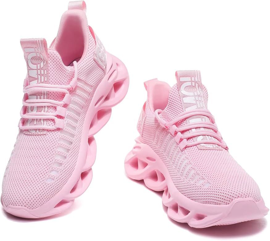 GSLMOLN Womens Walking Shoes Mesh Non Slip Gym Sports Casual Fashion Sneakers | Amazon (US)