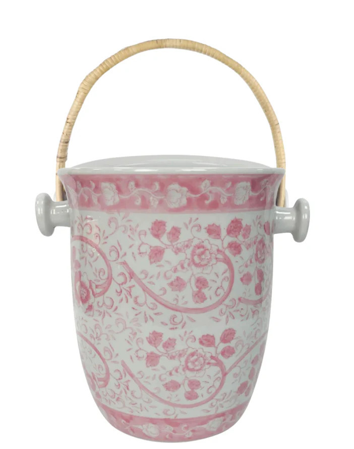 Pink Rose Blossom Ice Bucket | The Enchanted Home