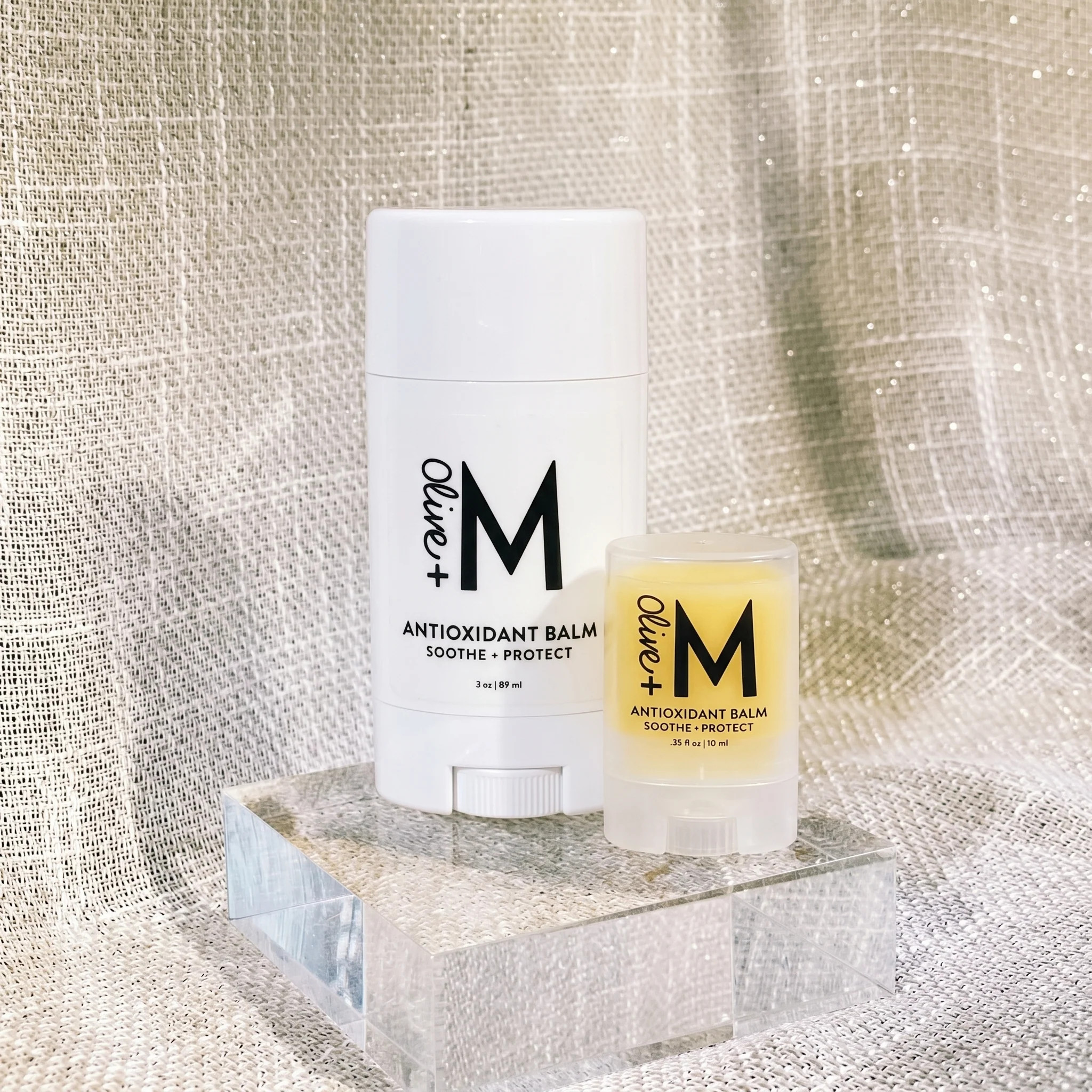 Soothe + Protect Antioxidant Balm (0.35 oz) | Olive Oil Body and Lip Balm | Olive + M