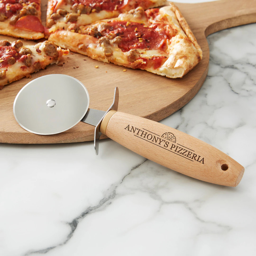 Pizzeria Personalized Pizza Cutter, Personalized Gifts for Him, Gifts for Dad, Father's Day Gift,... | Etsy (US)