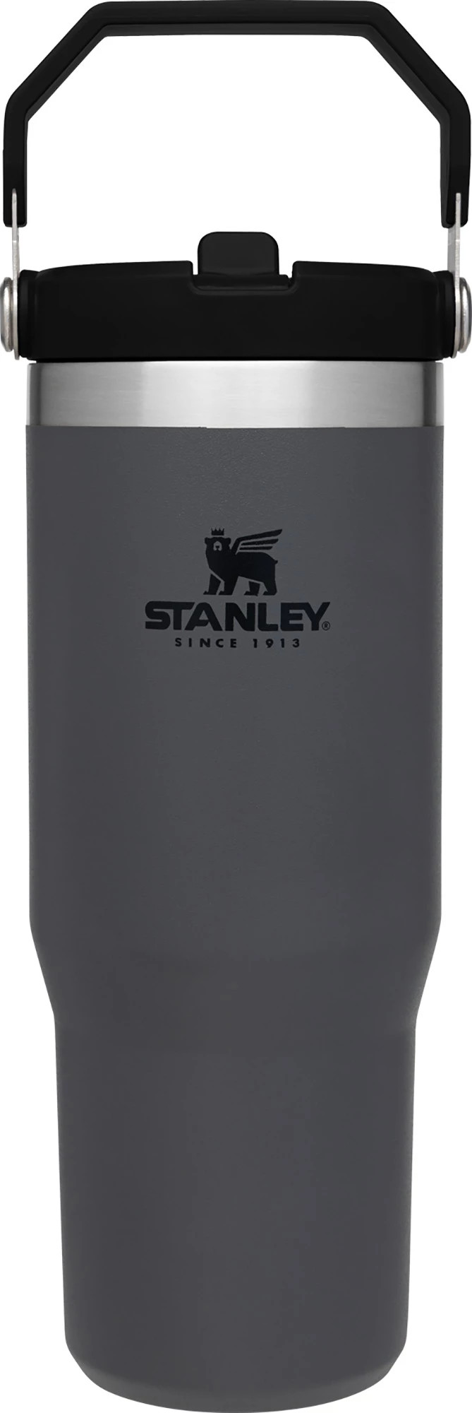 Stanley 30 Oz. IceFlow Tumbler with Flip Straw, Charcoal Gray | Golf Galaxy