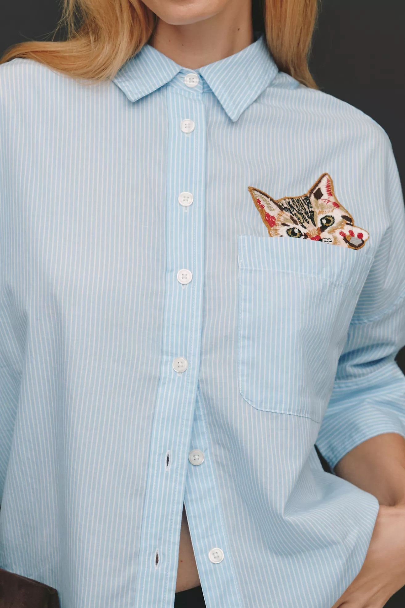 Maeve Mabel Pocket Buttondown Shirt | Anthropologie (US)