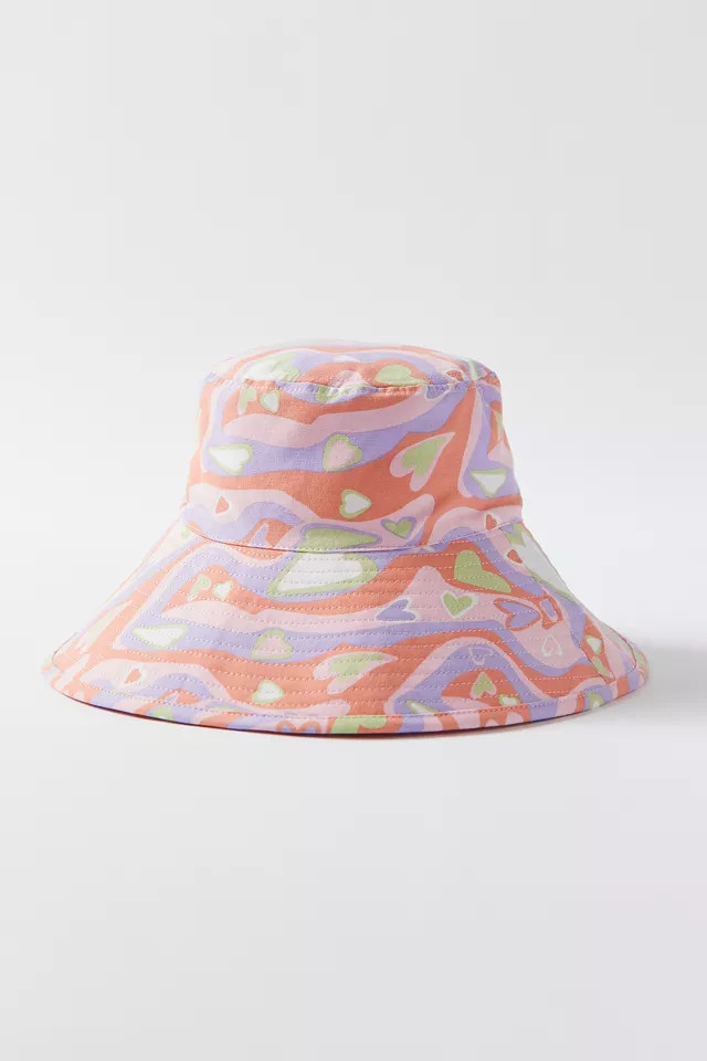 Piper Printed Wide Brim Bucket Hat | Urban Outfitters (US and RoW)
