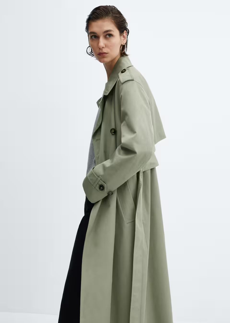 Double-button trench coat -  Women | Mango USA | MANGO (US)