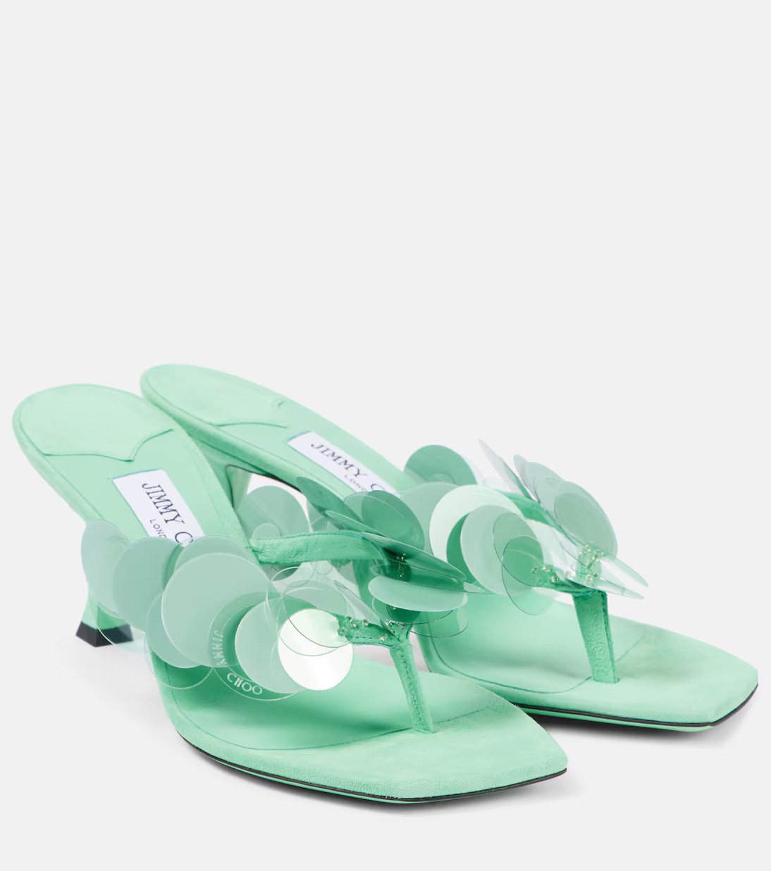 Freja 70 embellished suede thong sandals | Mytheresa (INTL)