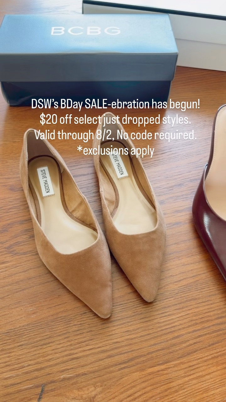 DSW’s BDay SALE-ebration has begun! From 7/23- 8/2 $20 off select just dropped styles. No code required!
*Exclusions apply

@DSW  #mydsw #ad

#LTKootd #LTKOver40 #LTKSaleAlert