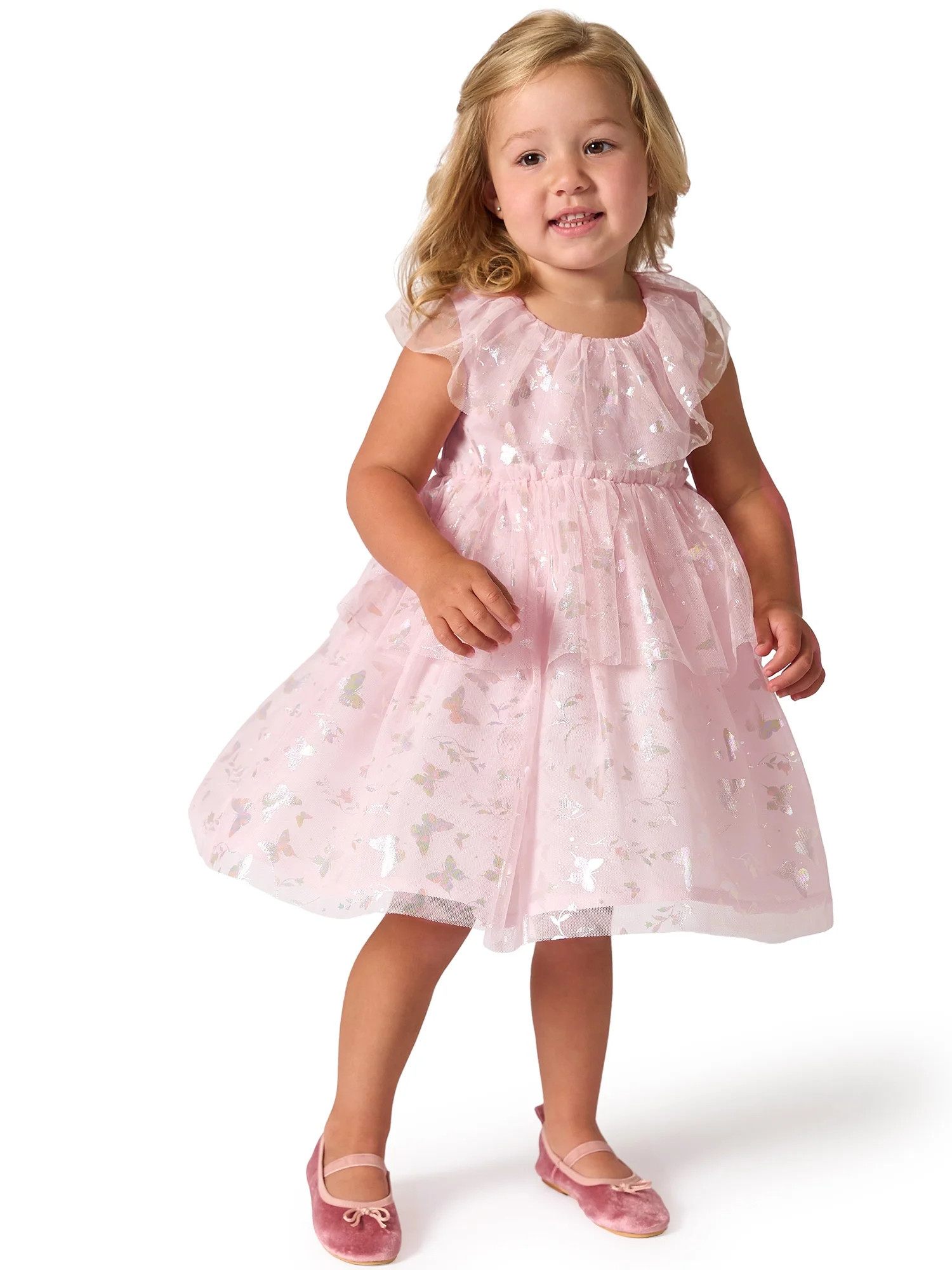 Modern Moments Toddler Girl Wicked Glinda The Good Witch Dress, Sizes 12 Months - 5T | Walmart (US)