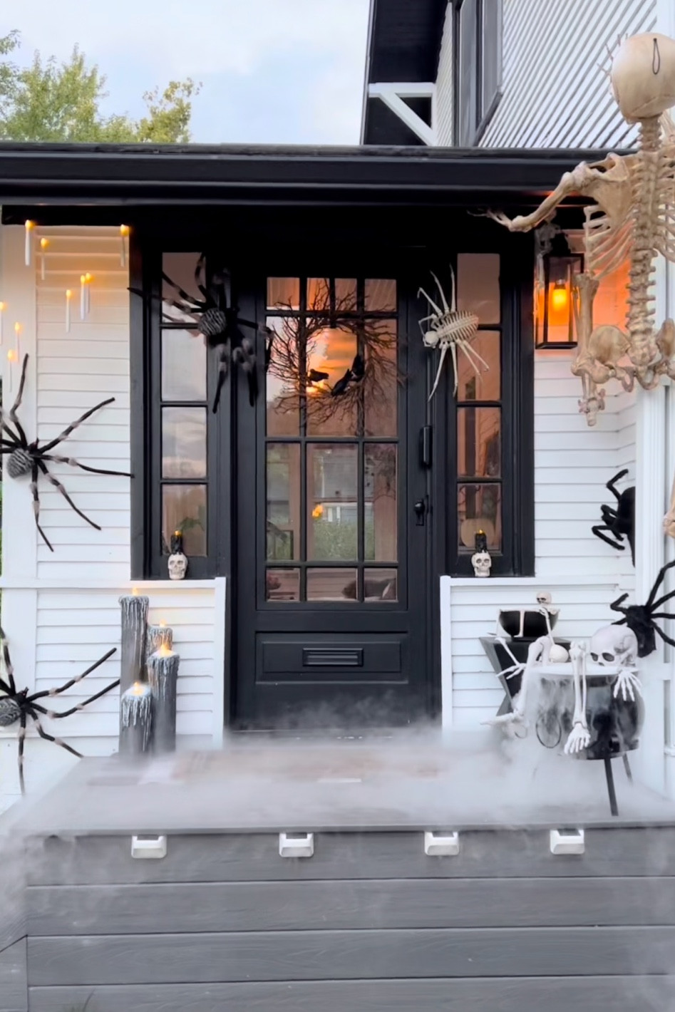 FRONT DOOR HALLOWEEN DECOR! 

#halloween #halloweendecor #halloweenfrontporch #halloweenporch #halloweendecorations #halloweendecoratingideas  #spookyhalloween #spookyseason #skulldecor 

#LTKHome #LTKSeasonal