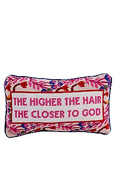 Furbish Studio Higher The Hair Needlepoint Pillow from Revolve.com | Revolve Clothing (Global)
