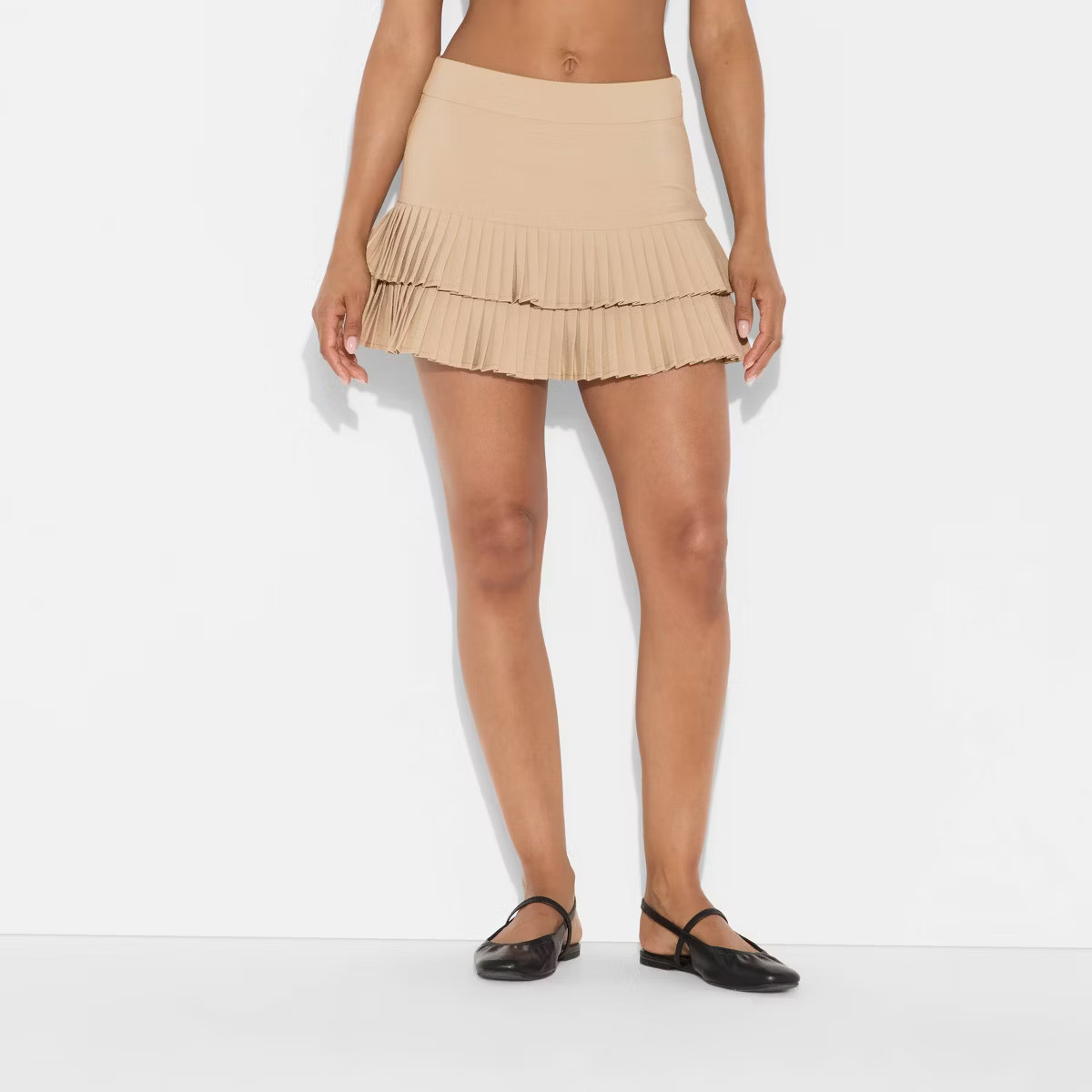 Women's Mini Drop-Waist Pleated A-Line Skirt - Wild Fable™ | Target