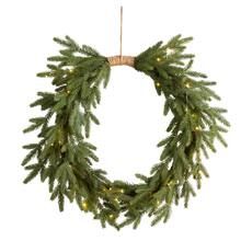 24" Pre-Lit Holiday Christmas Cascading Pine Wreath | Michaels Stores