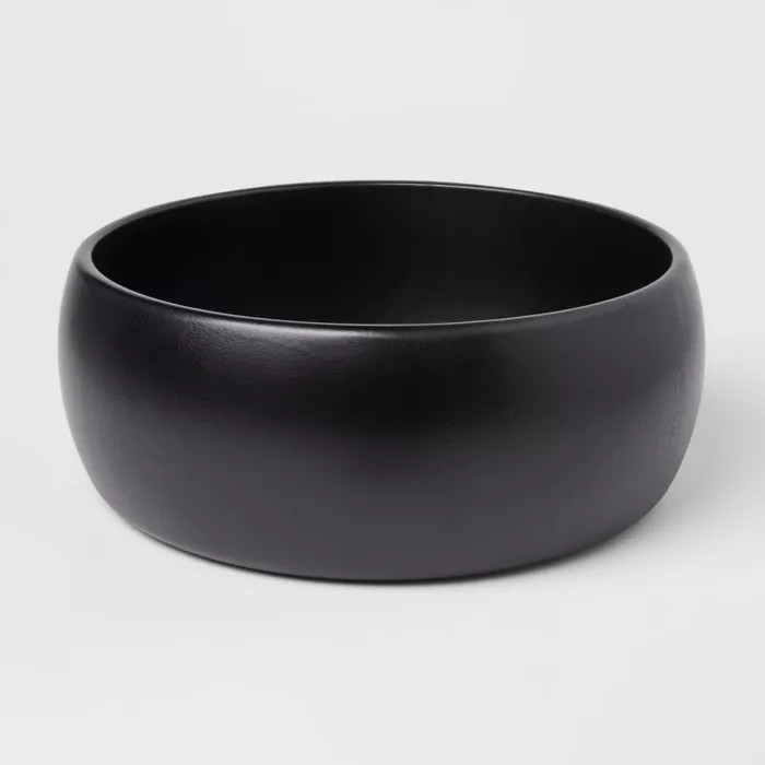 189oz Acacia Modern Serving Bowl Black - Threshold™ | Target
