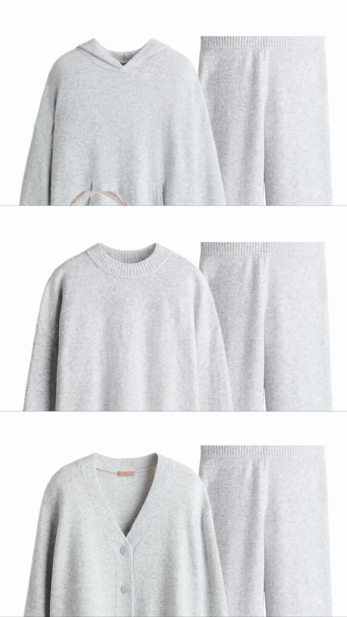 New in knit coord from H&M. Theee combinations to choose, knitted hoodie, knitted cardigan and knitted jumper. 

Matching adidas, Uggs and cross body bags!



#LTKwinter #LTKsale #LTKuk