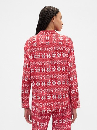 Relaxed Flannel Sleep Shirt | Gap Factory