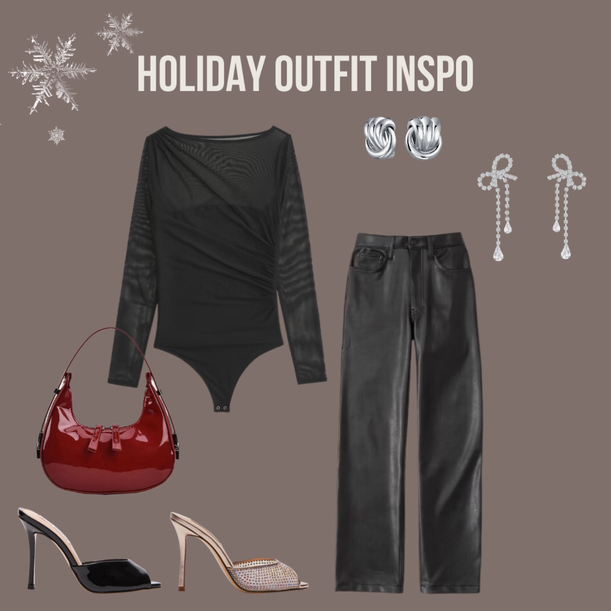 Holiday outfit inspo 🎄

Abercrombie & Fitch, Steve Madden, Holiday Outfits, Holiday Dress, Leather Pants, Red Shoulder Bag, Holiday Shoes

#LTKCyberWeek #LTKSeasonal #LTKHoliday