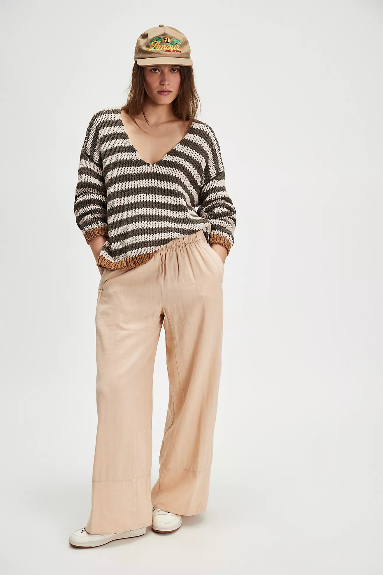 Day's End Linen Pull-On Pants | Free People (Global - UK&FR Excluded)