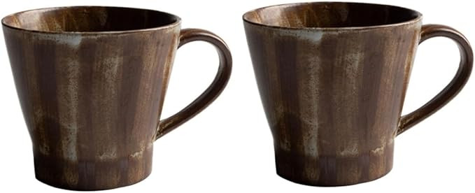Housoutil 2 Pcs Coffee Cup Ceramic Latte Mugs Cups Novelty Coffee Mug Rustic Mug Beer Milk Mug Po... | Amazon (US)