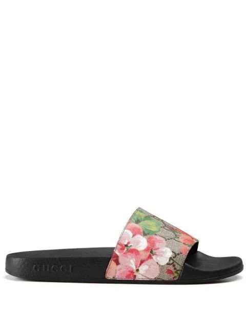 GG Blooms Supreme slide sandals | Farfetch (US)