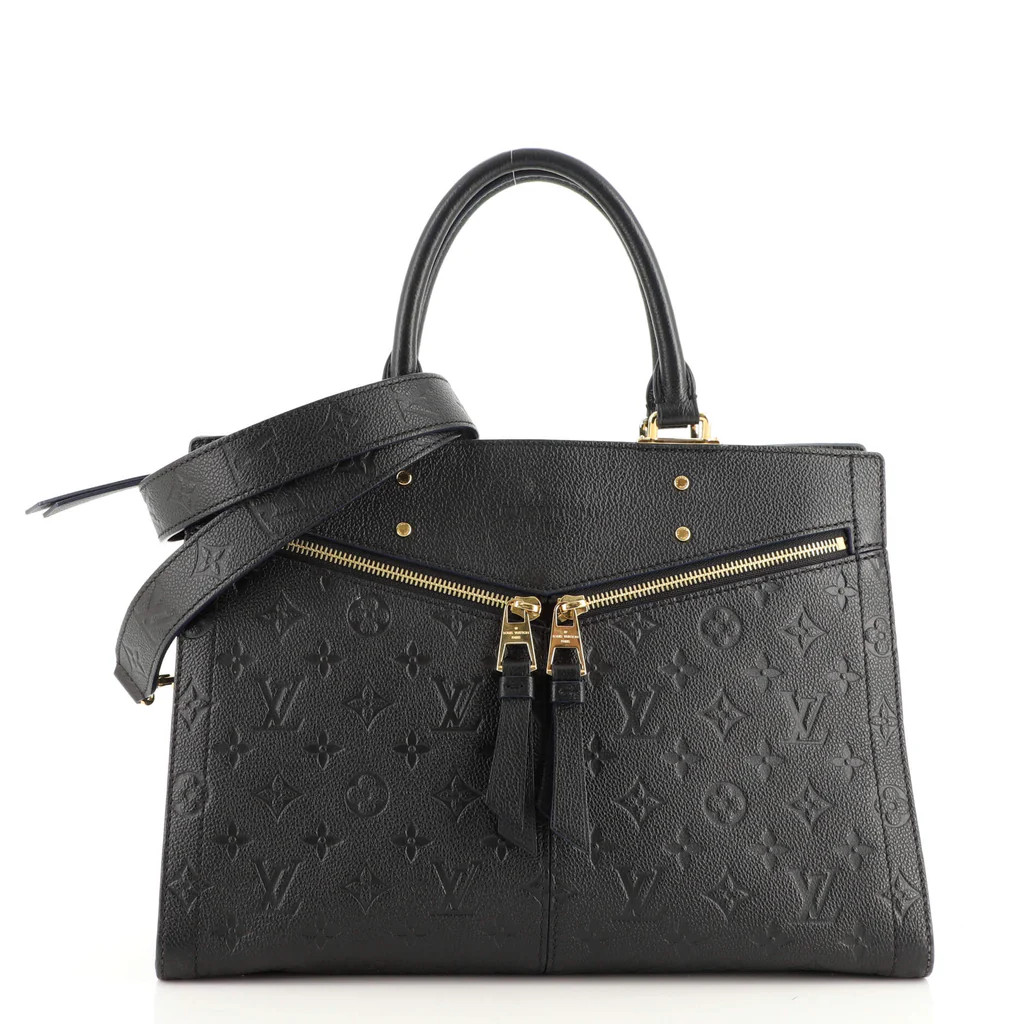 Louis Vuitton Sully Tote Monogram Empreinte Leather MM Black 1673931 | Rebag