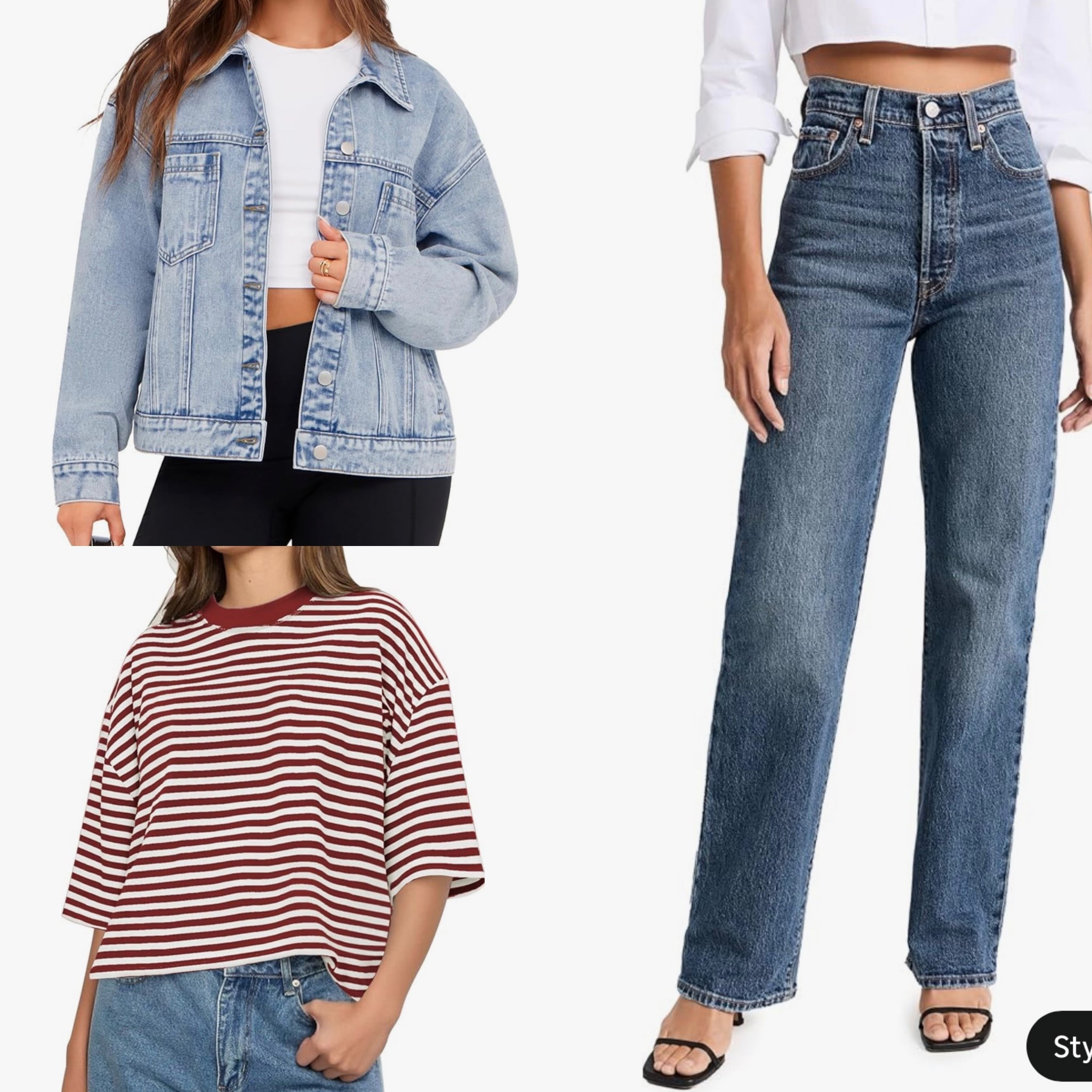 Viral striped shirt now in short sleeve. Classic Levi’s everyone needs. Perfect denim jacket. Soft light weight denim. I went up to a size large for an oversized fit. 

#LTKmomlife #LTKootd #LTKgrwm