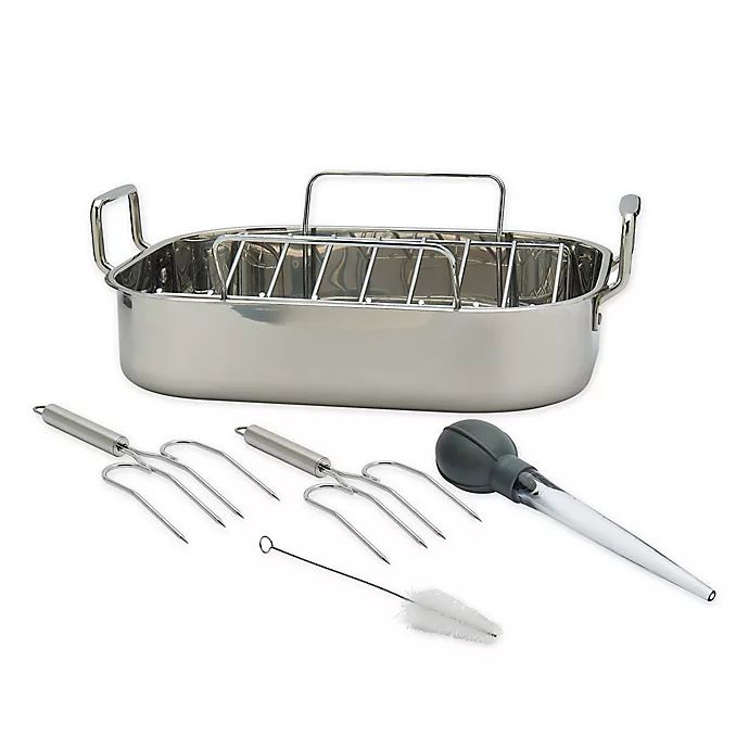 Artisanal Kitchen Supply® Stainless Steel 6-Piece Roaster Set | Bed Bath & Beyond