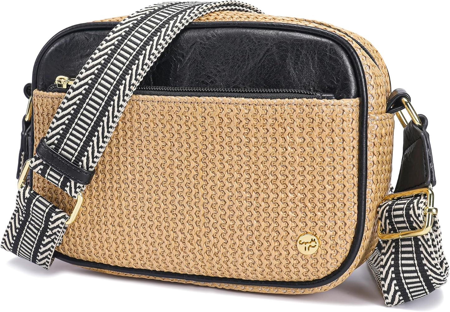 AOCINA Faux Straw Crossbody Bags for Women Summer Purse 2026 Shoulder Bag | Amazon (US)