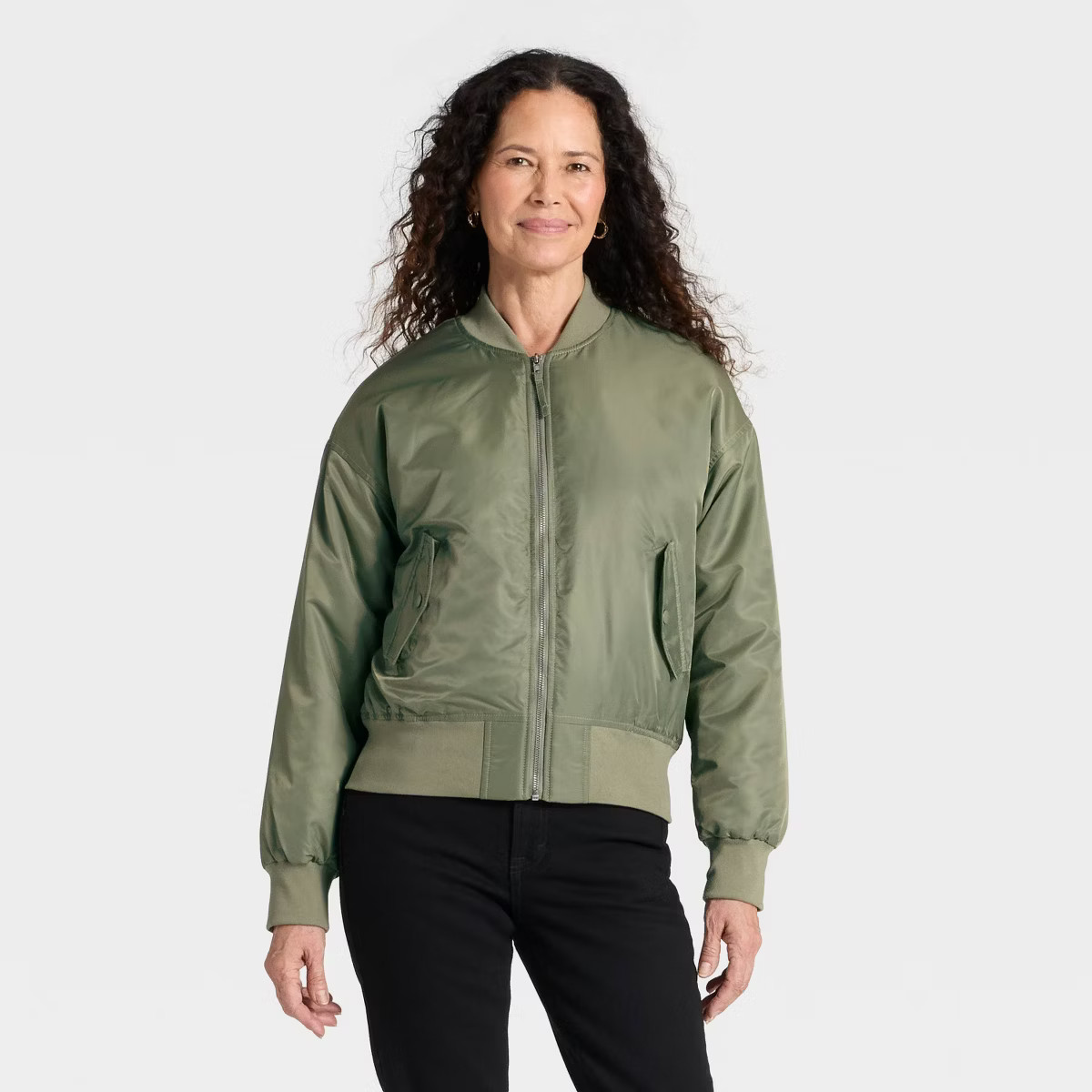 Women's Satin Bomber Jacket - Universal Thread™ | Target