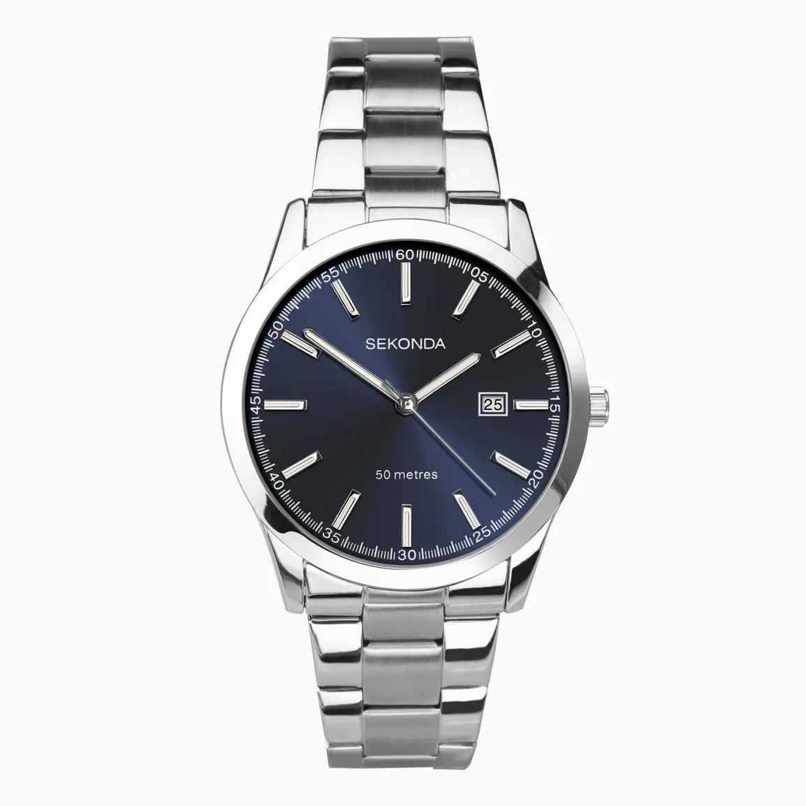 Men's Classic Watch with Date Display - Classic Collection | Stainless Steel Bracelet | Sekonda | Sekonda