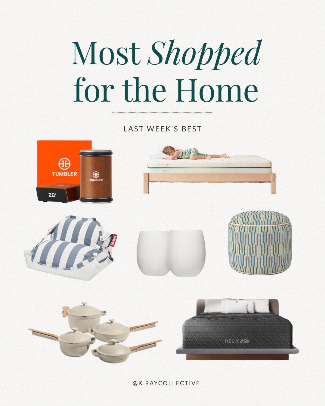 Just got these helix mattresses and it’s the best choice I ever made. The insulated wine glasses I sware by, target finds and my favorite non stick pots and pans.

#bestsellers #home #bedroom #summerfaves #knifesharpner