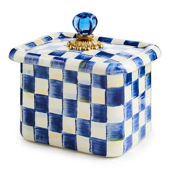 MacKenzie-Childs Royal Check Recipe Box | MacKenzie-Childs