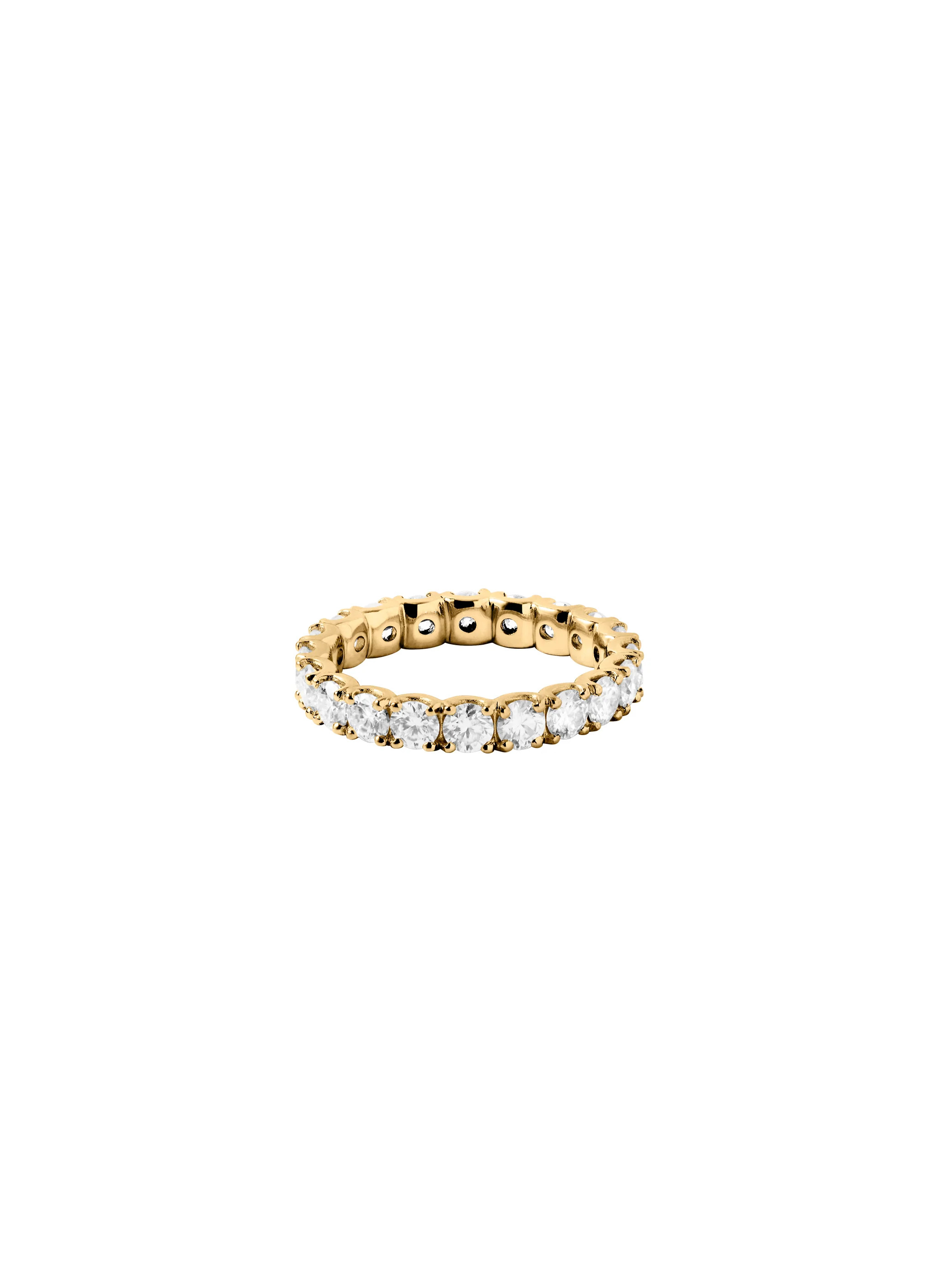 ROUND CUT ETERNITY BAND IN MOISSANITE | Dorsey