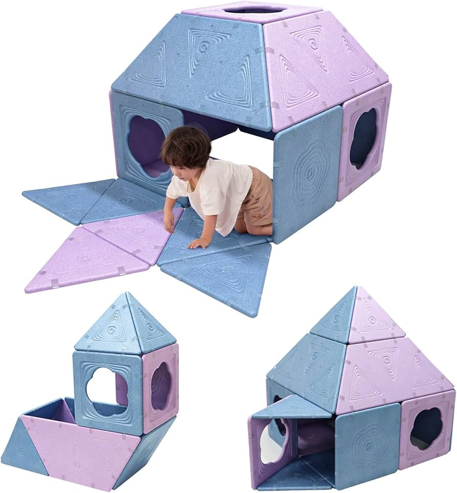 Asweets 18-Piece Magnetic Fort Building Kit for 3+ Kids, Giant Modular Playhouse Panels, Lightwei... | Amazon (US)