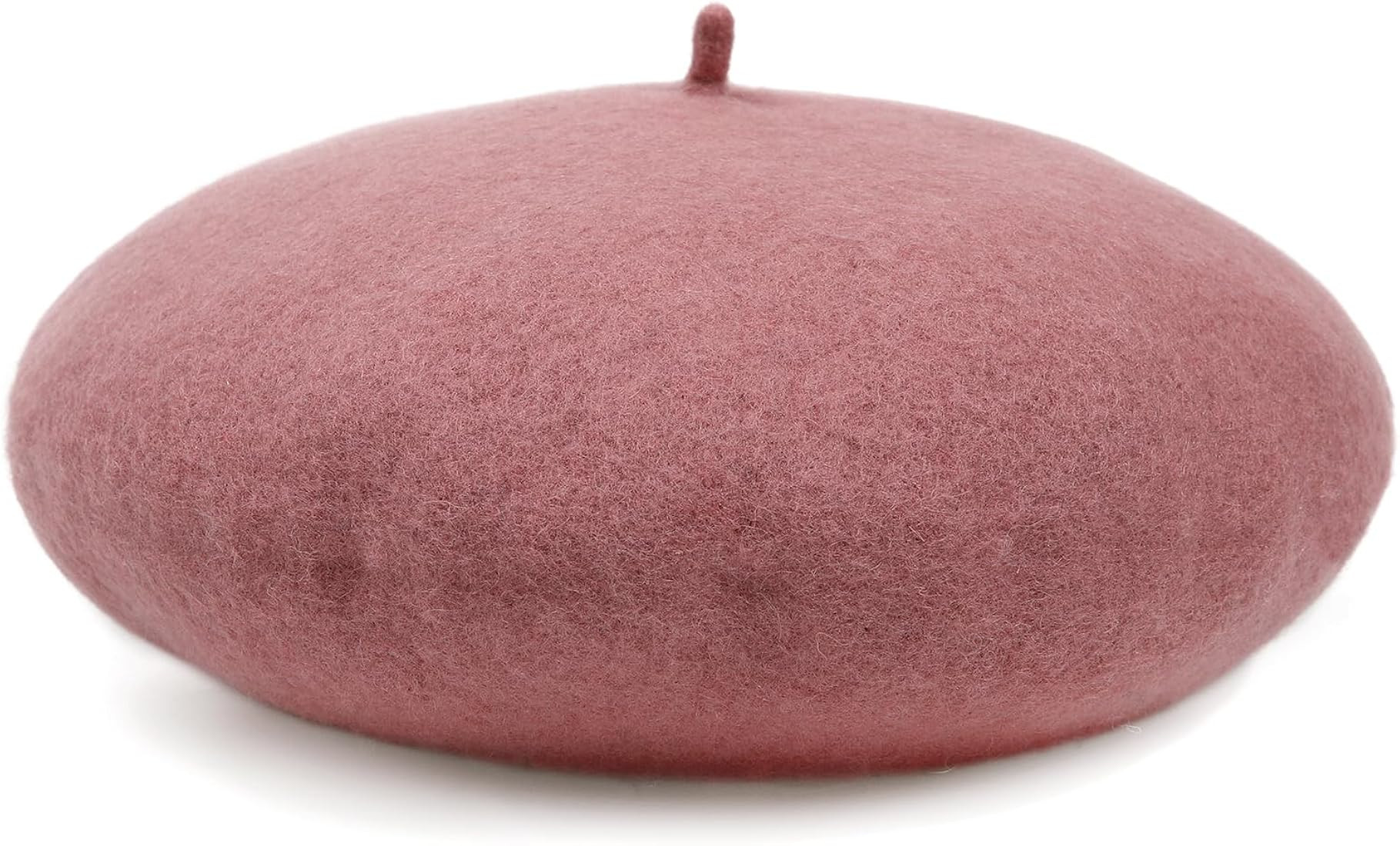 Women French Wool Beret Hats - Solid Color Classic Beanie Winter Cap | Amazon (US)