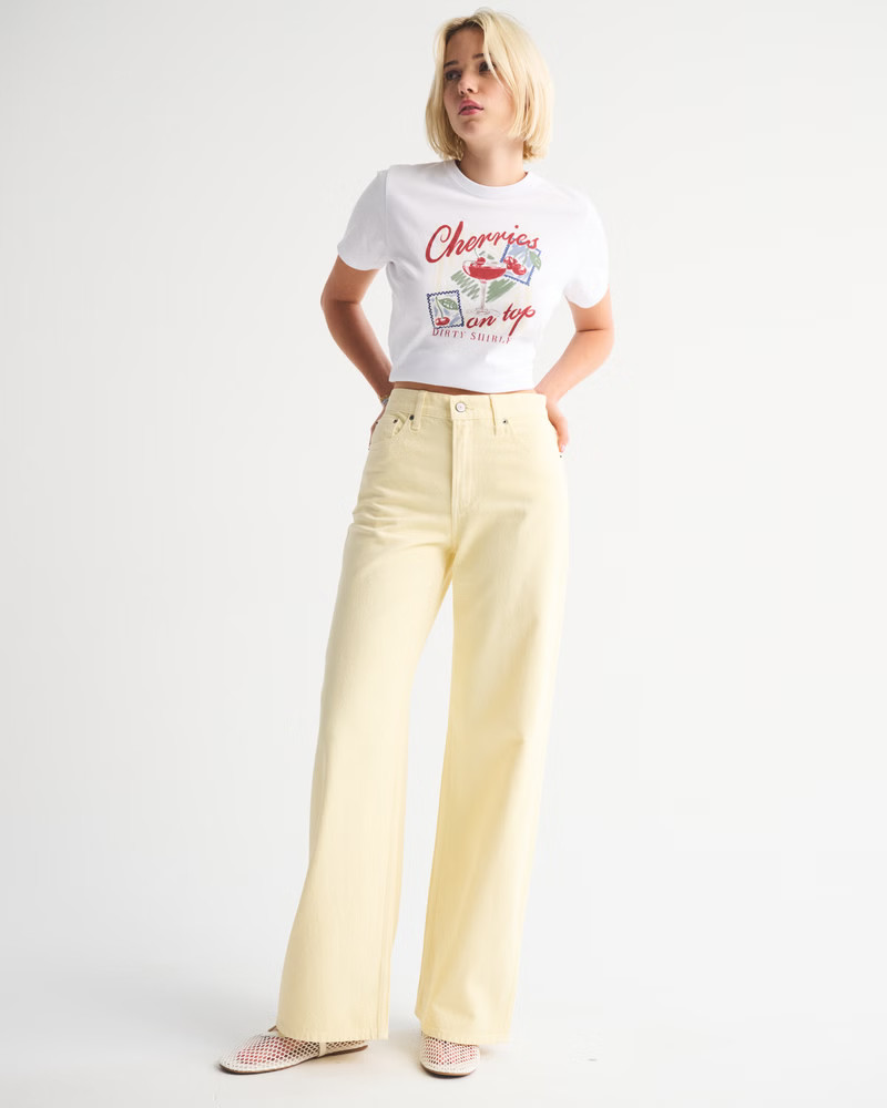 High Rise Wide Leg Jean | Abercrombie & Fitch (US)