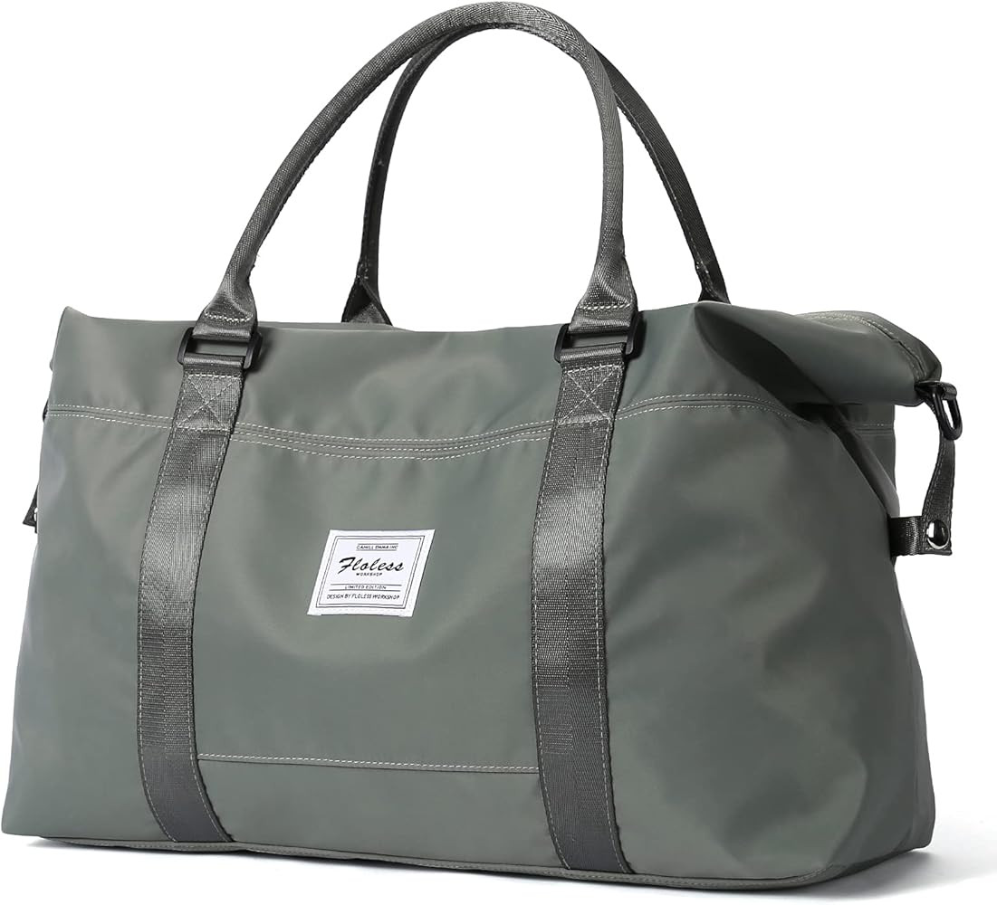 Travel Duffel Bag,Sports Tote Gym Bag,Shoulder Weekender Overnight Bag for Women | Amazon (US)