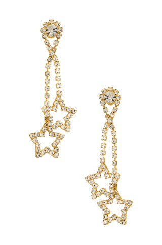Elizabeth Cole Lark Earrings in Crystal from Revolve.com | Revolve Clothing (Global)