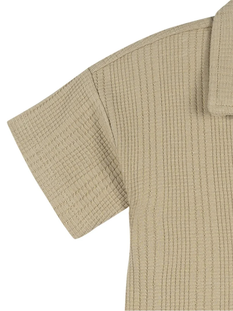 Modern Moments by Gerber Toddler Boy Johnny Collar and Short Outfit Set, 2-Piece, Sizes 12 Months... | Walmart (US)