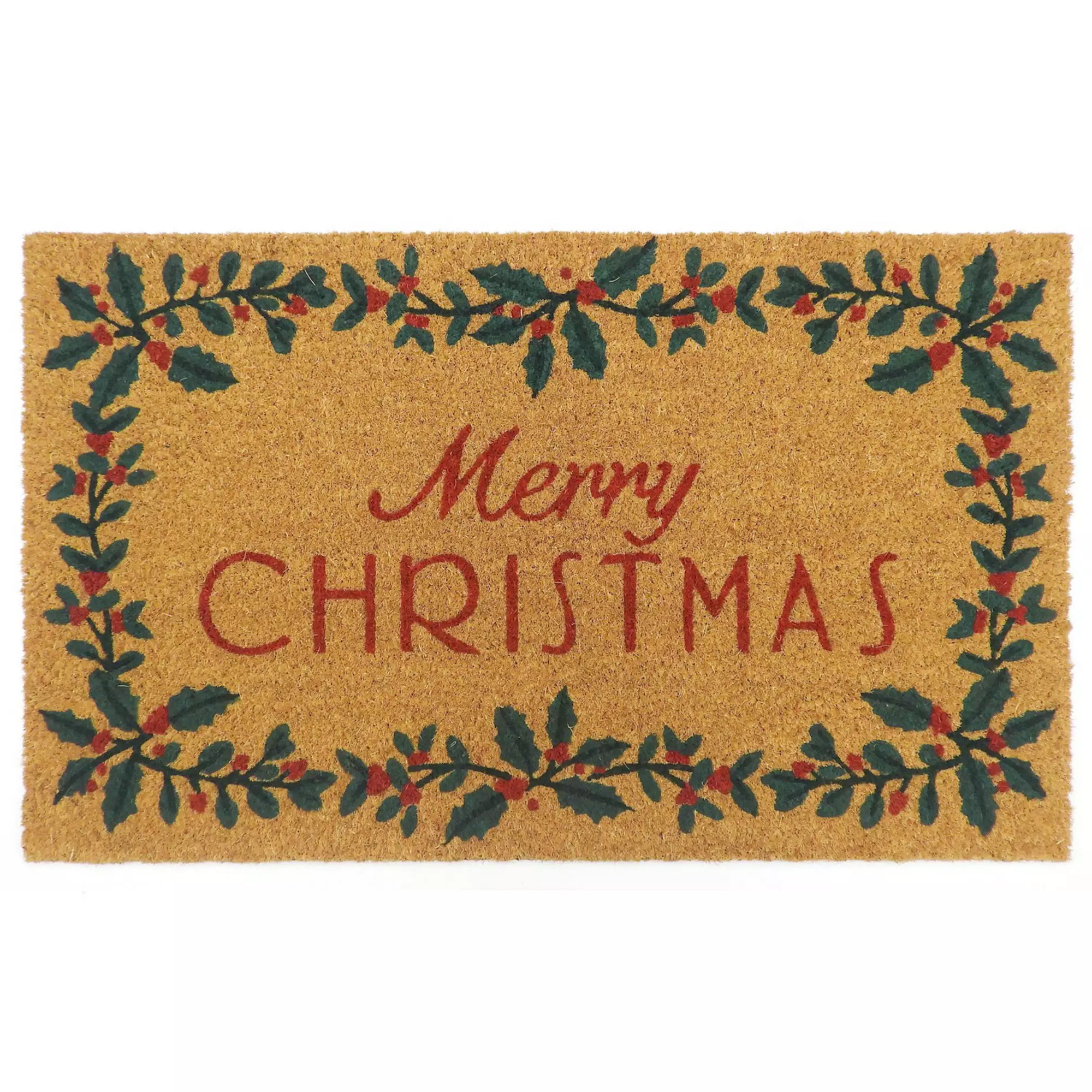 St. Nicholas Square® Mistletoe Merry Christmas Coir Doormat | Kohl's