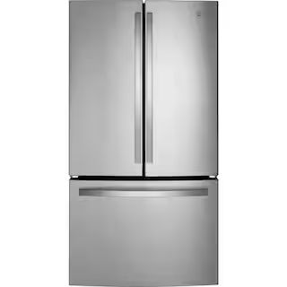 GE 27 cu. ft. French Door Refrigerator in Fingerprint Resistant Stainless with Internal Dispenser... | The Home Depot