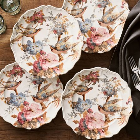 Beautiful Thanksgiving or holiday plates every day grand millennial style plates perfect for fall 

#LTKHoliday #LTKHolidaySale #LTKhome