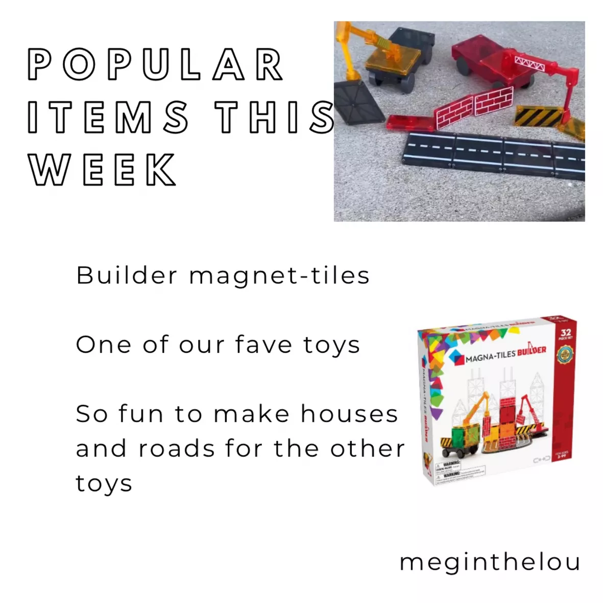 Magna-Tiles Builder 32-Piece Magnetic Construction Set, The