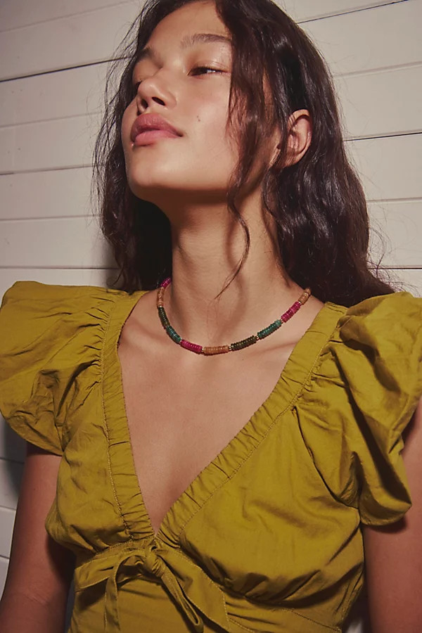ALV Anguilla Semiprecious Stone Necklace | Free People (Global - UK&FR Excluded)