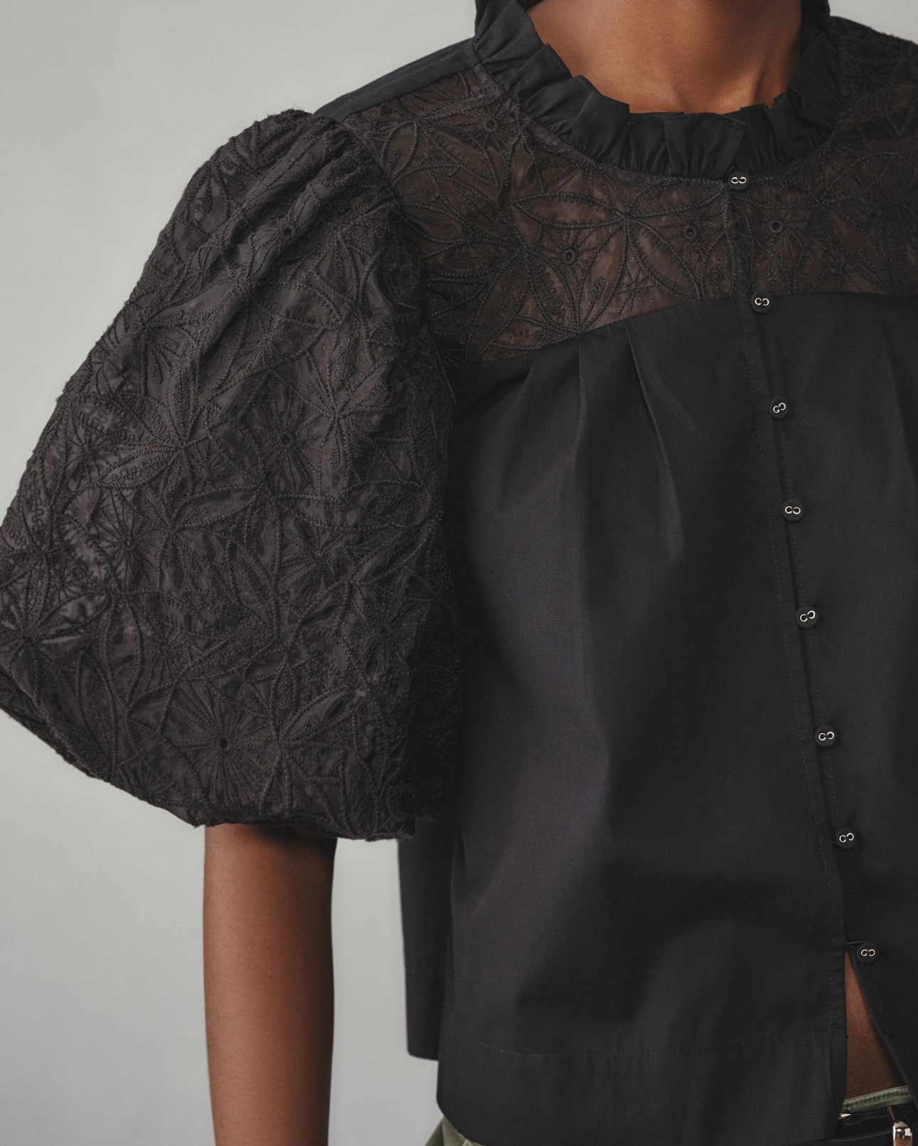 LOVE this black embellished blouse! The sleeves are my favorite  Perfect year round … and loving it with jeans and black boots! 🖤 ✨ 

#LTKSeasonal #LTKStyleTip #LTKMidsize