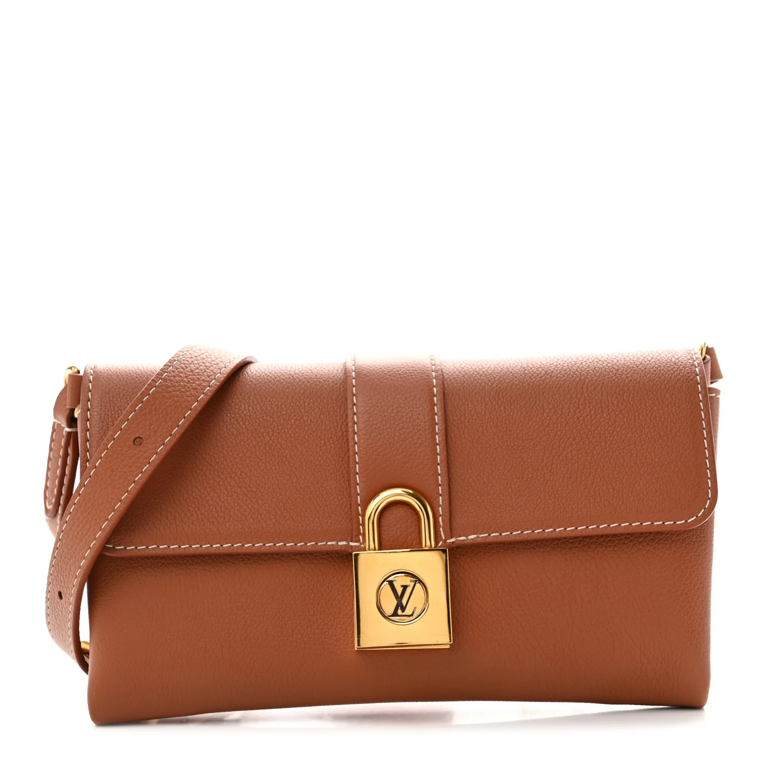 Louis Vuitton Grained Calfskin Low Key Wallet On Chain Cognac 1958074 | FASHIONPHILE (US)