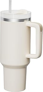 KISSKIND Tumbler With Handle 40 oz Travel Mug Straw Covers Cup with Lid Insulated Quencher Stainl... | Amazon (US)