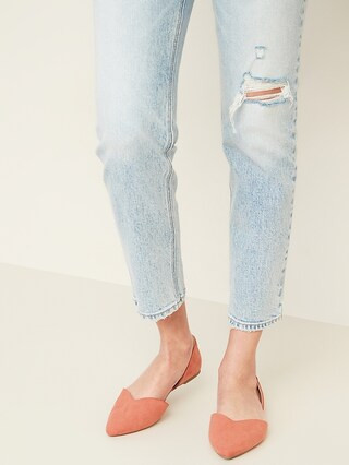 Pointy-Toe D'Orsay Flats for Women | Old Navy (US)