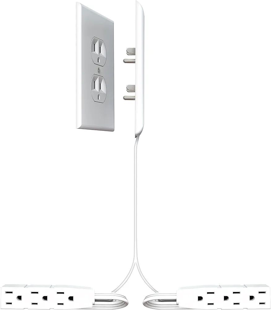 Sleek Socket with Dual Side-by-Side Power Strips, Ultra-Thin Outlet Concealer with Cord Concealer... | Amazon (CA)