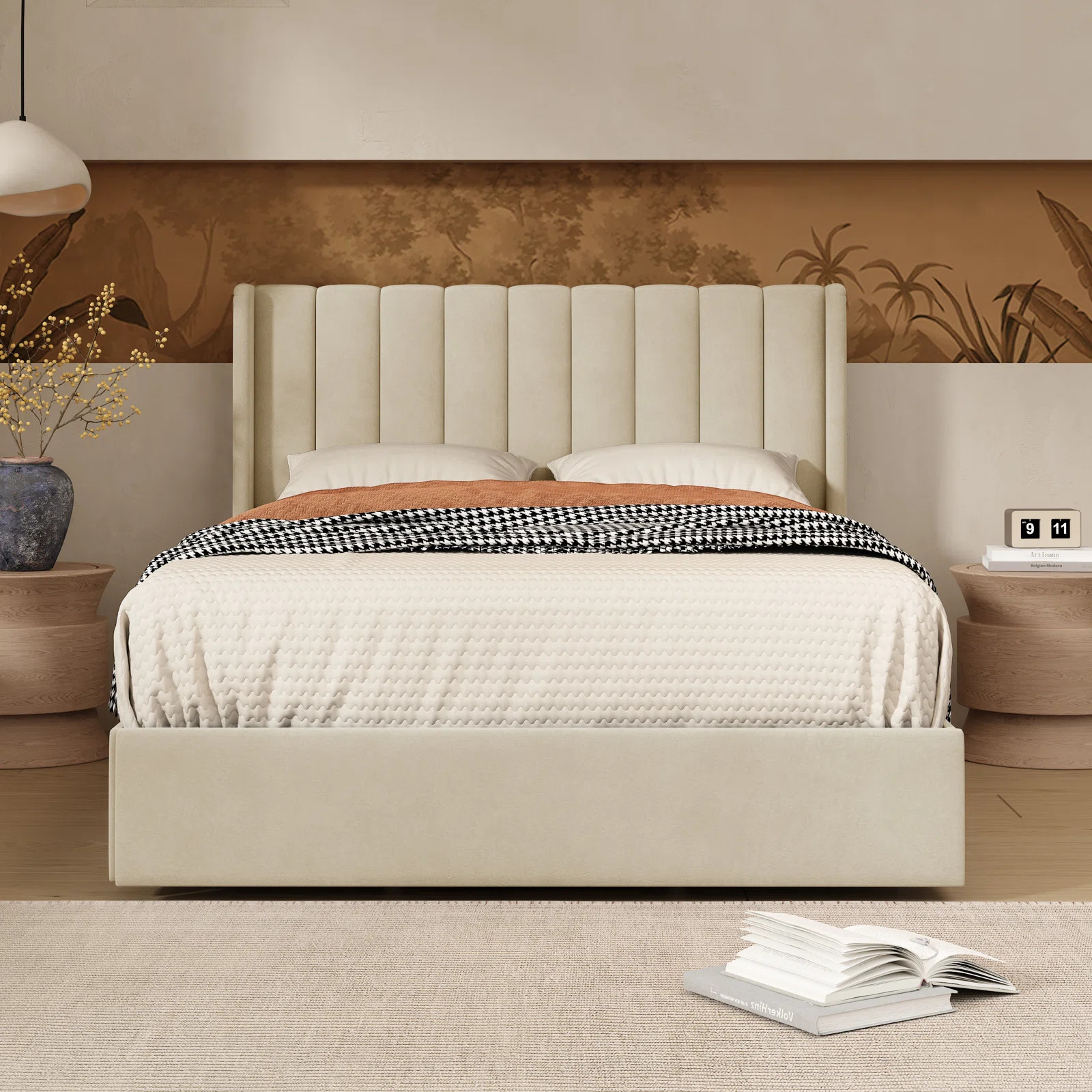 Jeilyn Upholstered Platform Drawer Storage Bed | Wayfair North America